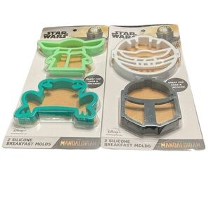 Star Wars Mandalorian Green and White Silicone Molds (2 Sets) 4 pcs